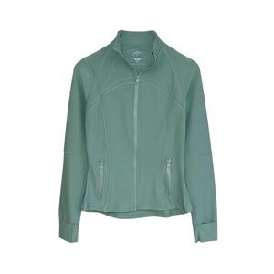Active Queens Slim Fit Activewear Jacket Women’s Medium Sage Green Full Zip